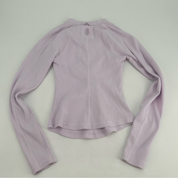 Free People Movement Purple Kick Off Solid Layer Longsleeve Shirt Small - Picture 5 of 7